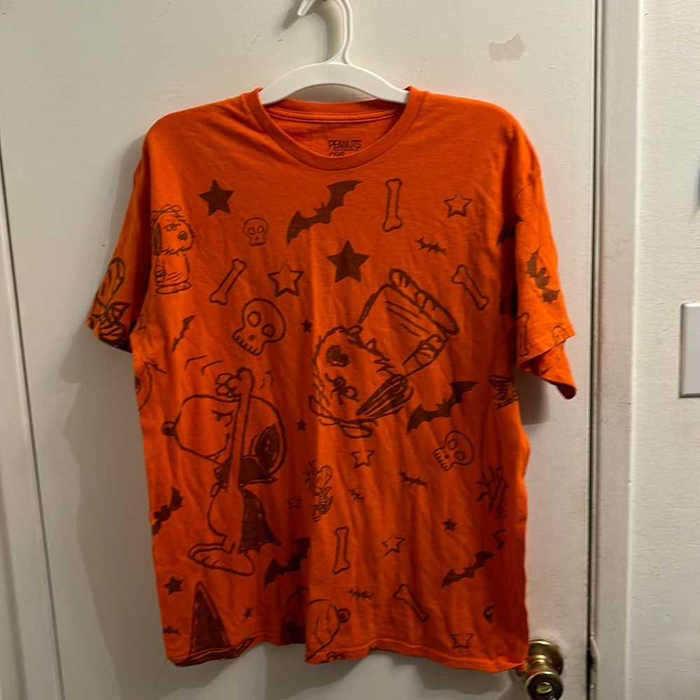 HALLOWEEN SNOOPY PEANUTS KNOT’S BERRY FARM LARGE SHIRT 100% COTTON